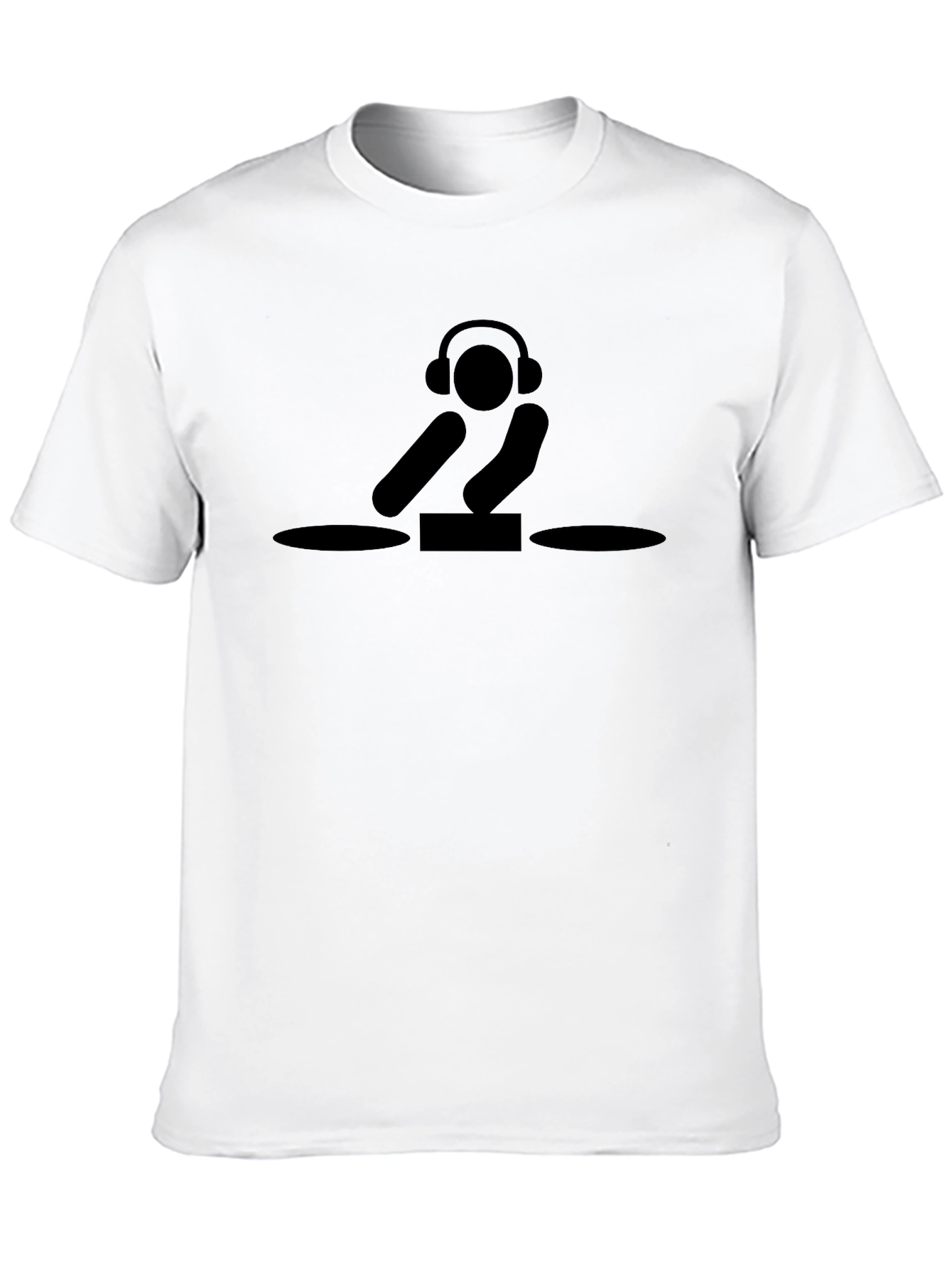 DJ Graphic Tee - Black Cotton T-Shirt