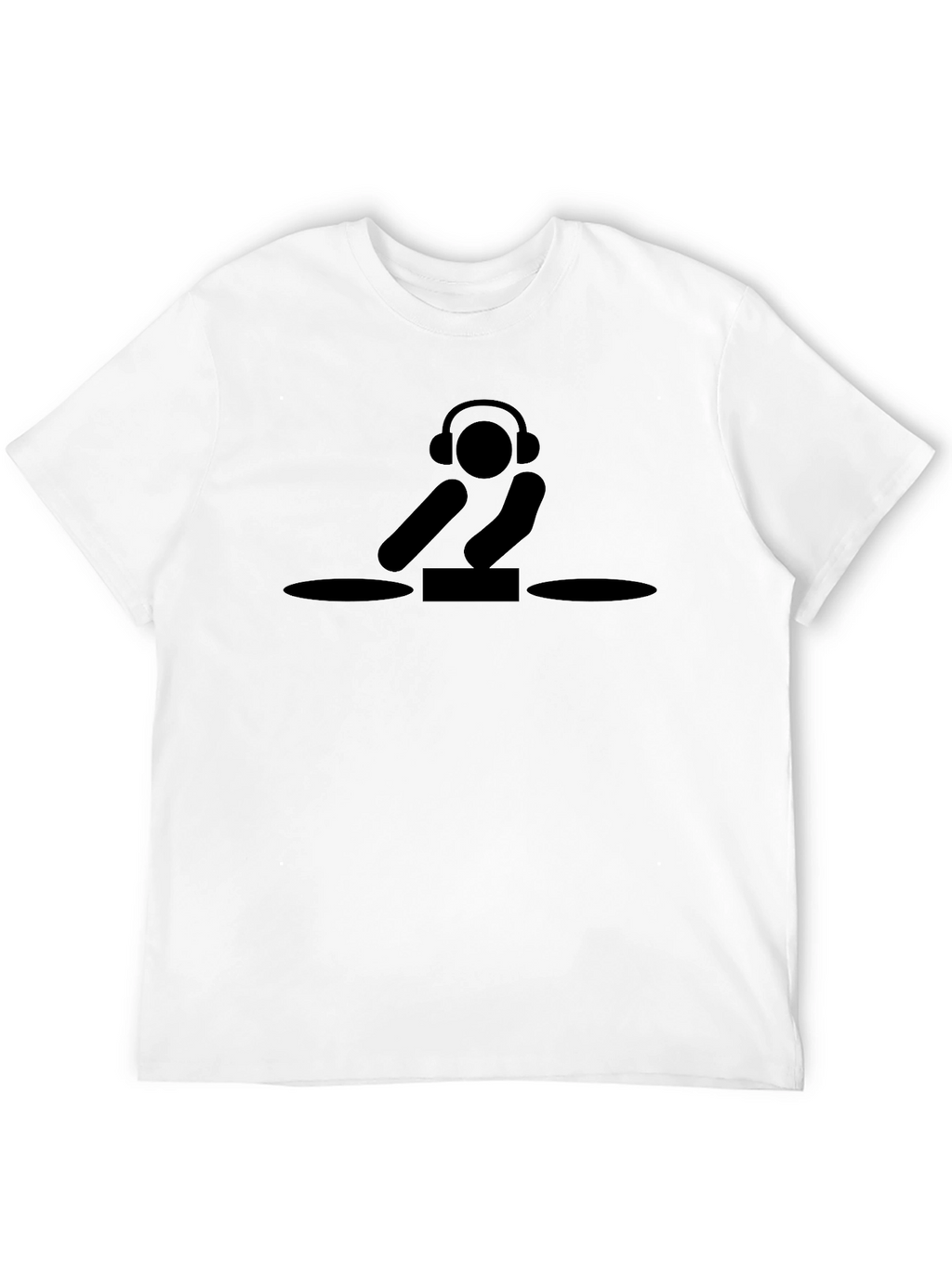 DJ Graphic Tee - Black Cotton T-Shirt