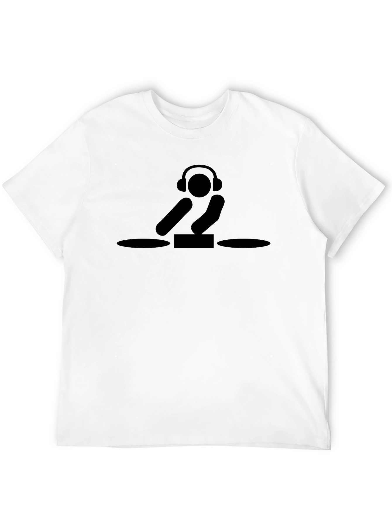 DJ Graphic Tee - Black Cotton T-Shirt