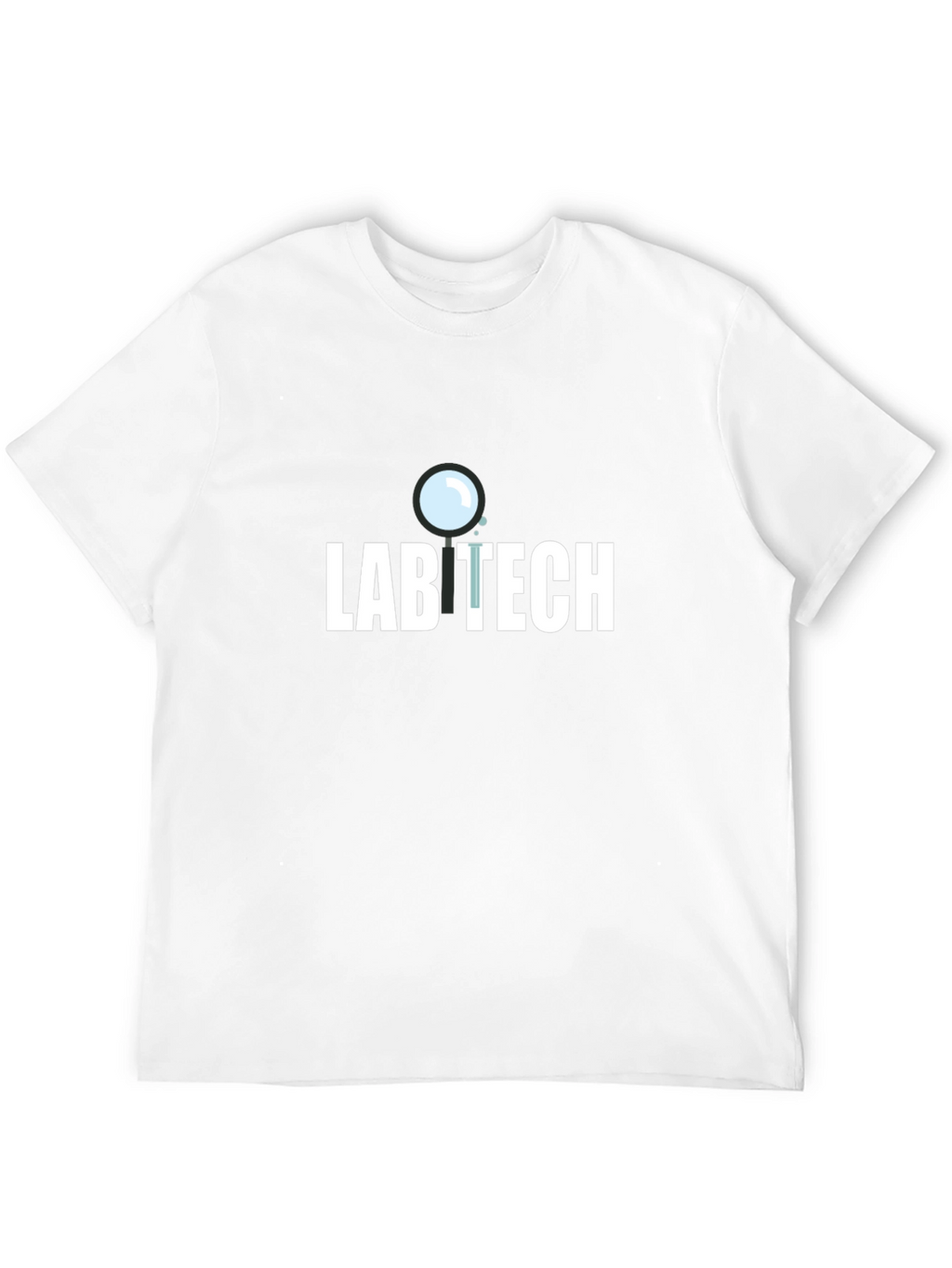 Lab Tech T-Shirt - Magnifying Glass Design