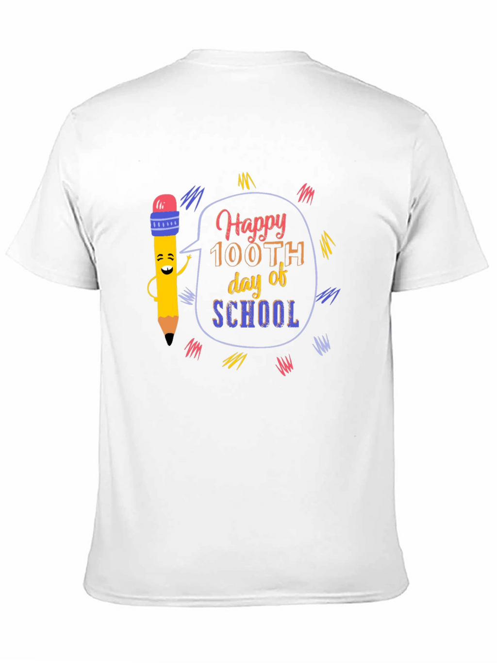 Happy 100th Day of School Black T-Shirt