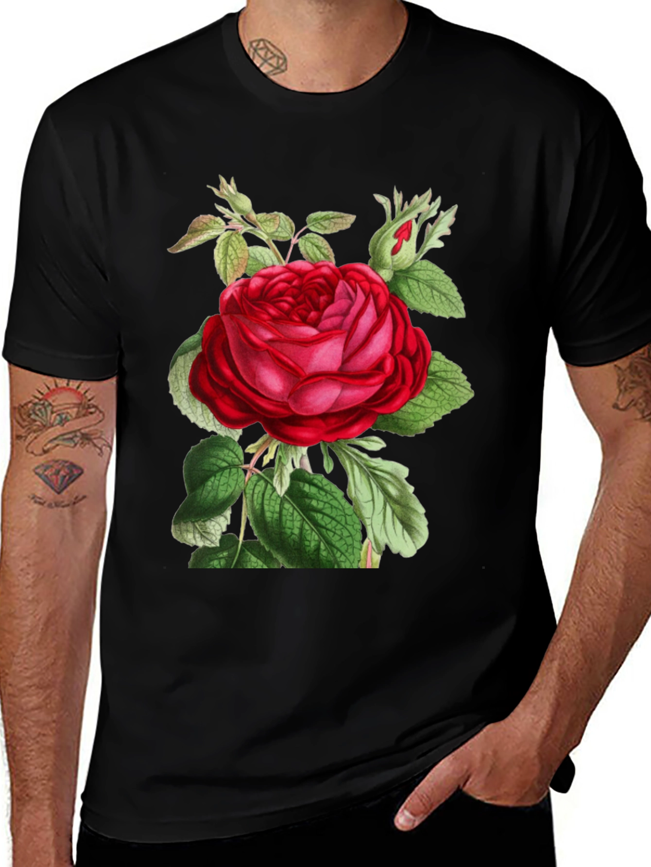 Botanical Rose Graphic Tee