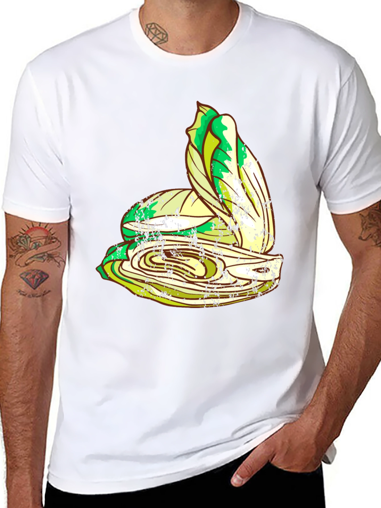 Endive Graphic Tee - Fresh Salad Lover Shirt