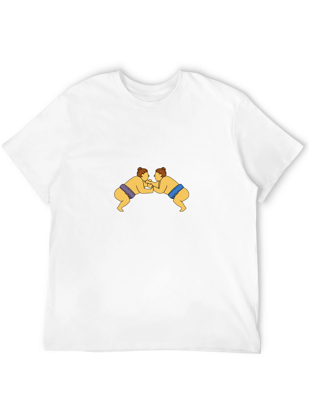 Sumo Wrestlers Black Graphic Tee