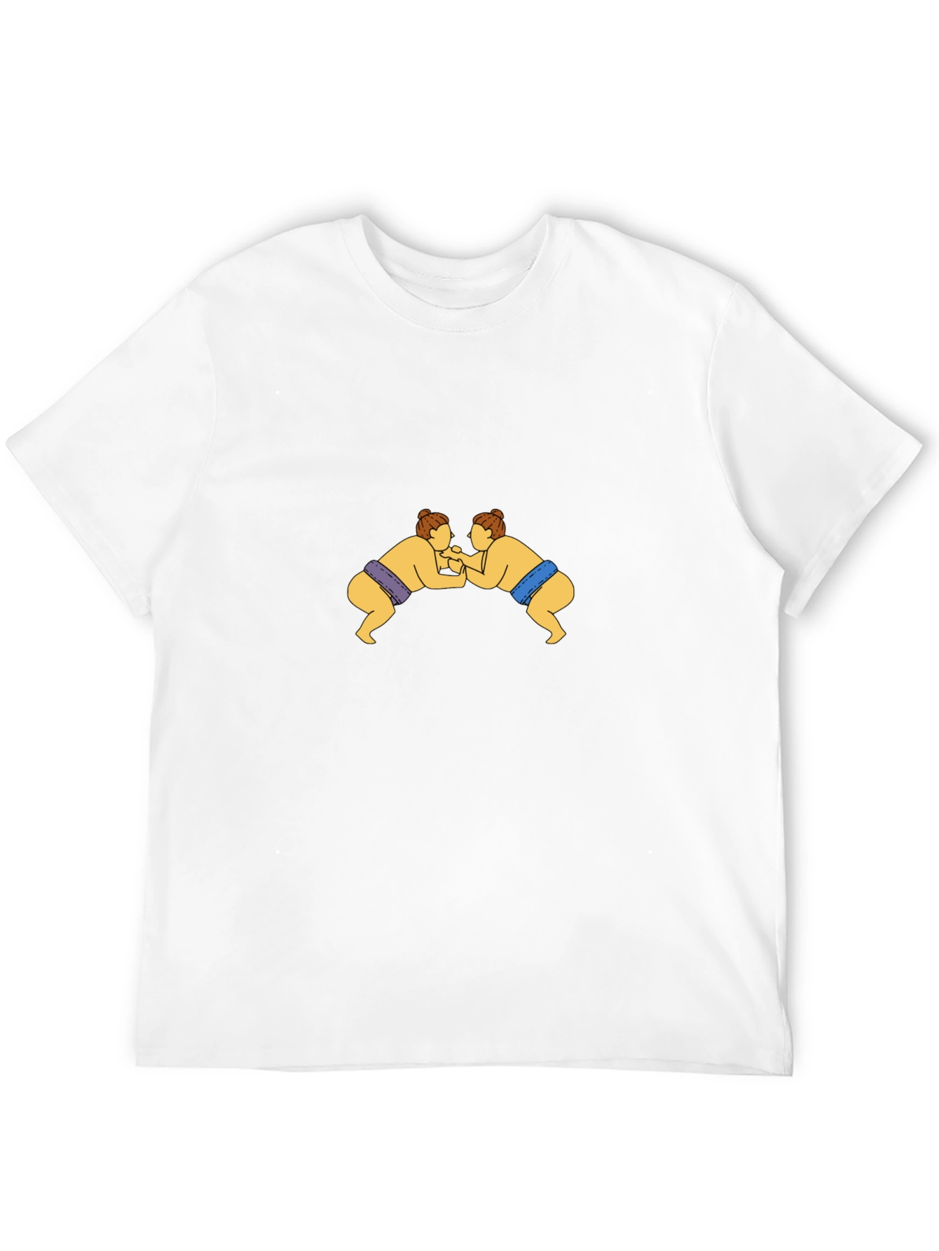 Sumo Wrestlers Black Graphic Tee