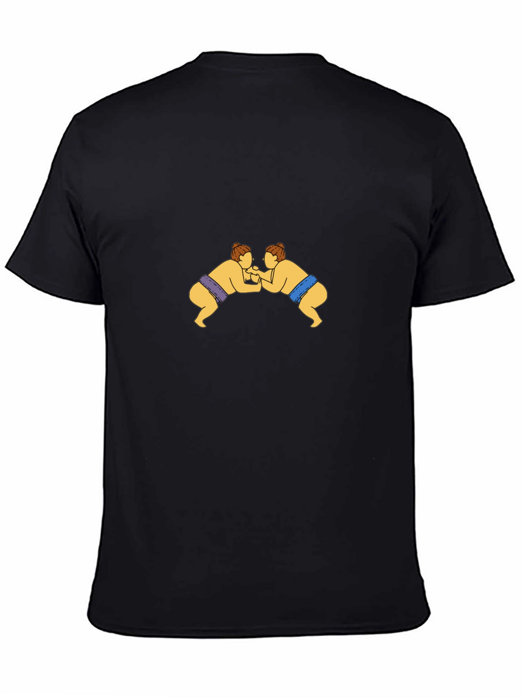 Sumo Wrestlers Black Graphic Tee