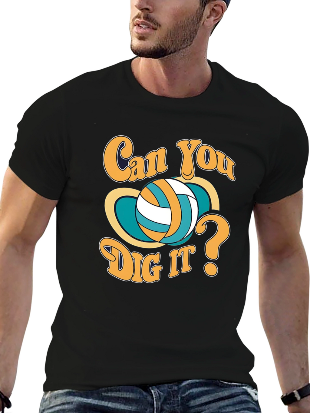 Can You Dig It Volleyball Graphic T-Shirt