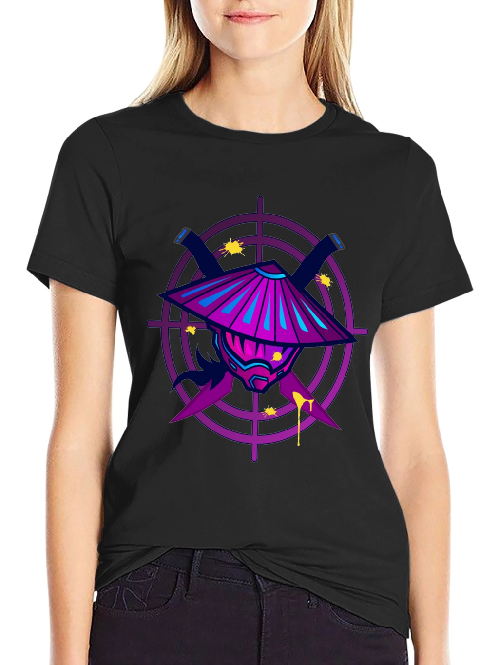 Cyberpunk Ninja Graphic Tee - Edgy Streetwear