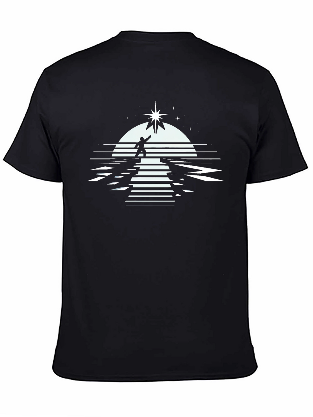 Reach for the Stars Graphic T-Shirt - Black