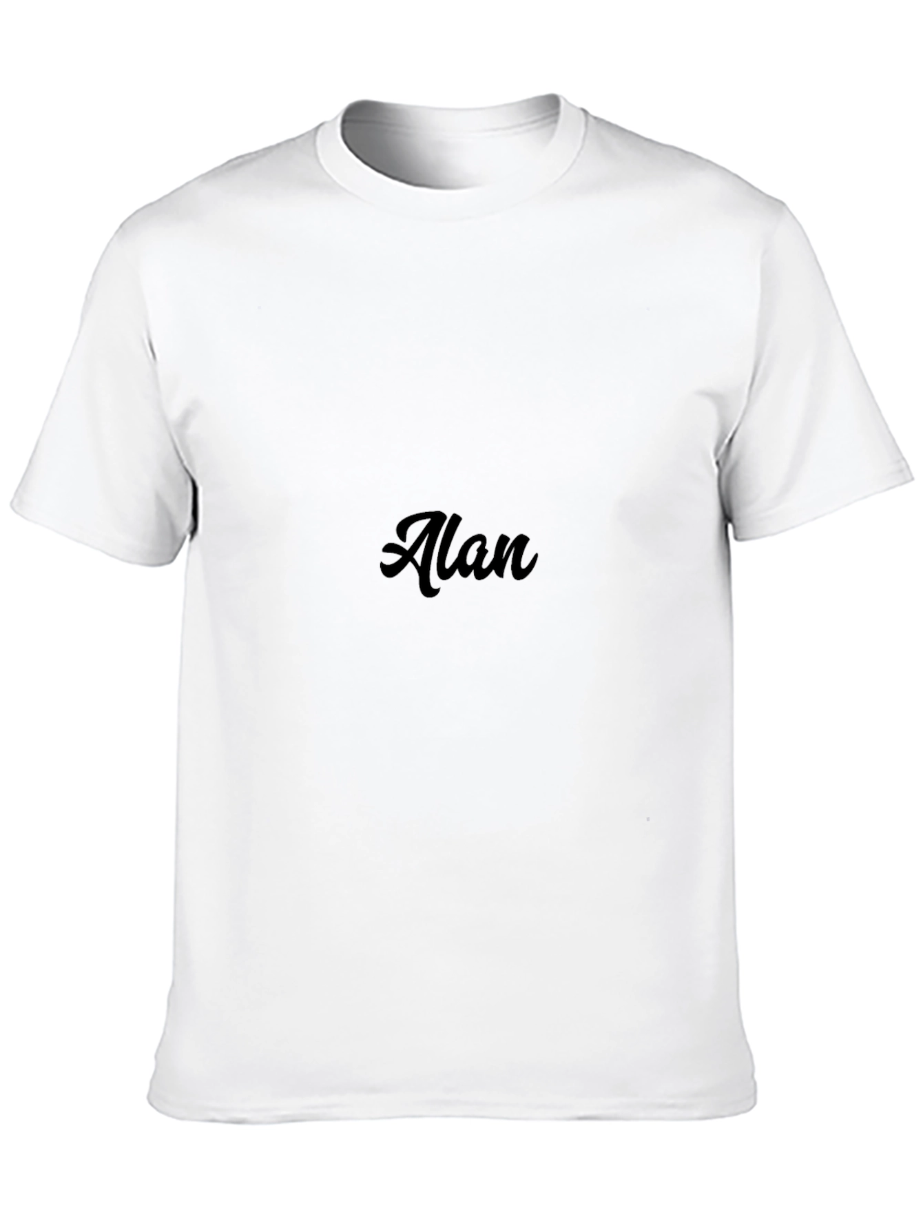 Mens Black Graphic Tee - Alan