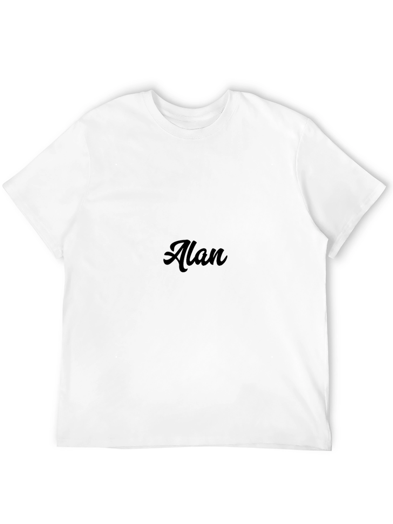 Mens Black Graphic Tee - Alan