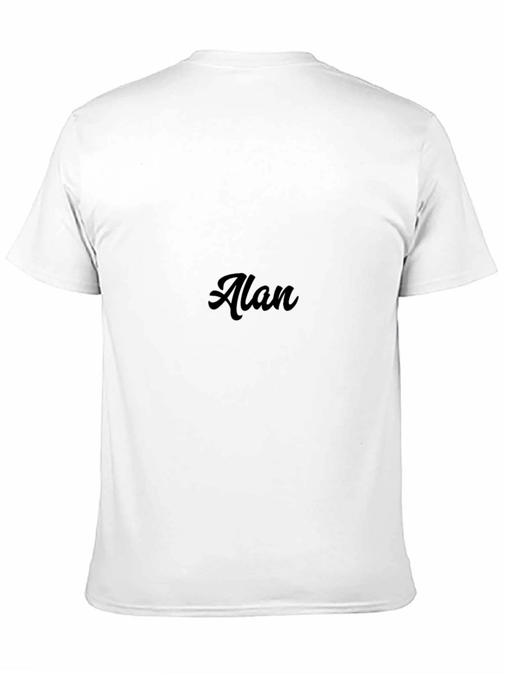 Mens Black Graphic Tee - Alan