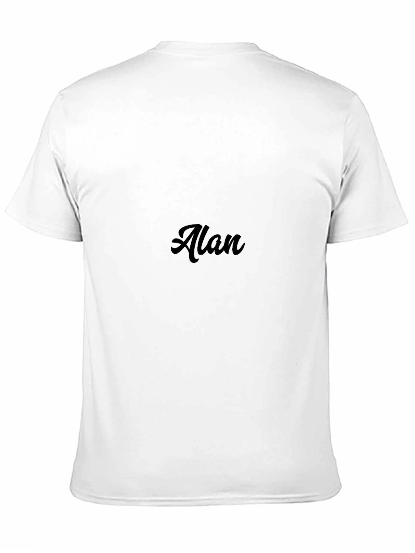 Mens Black Graphic Tee - Alan