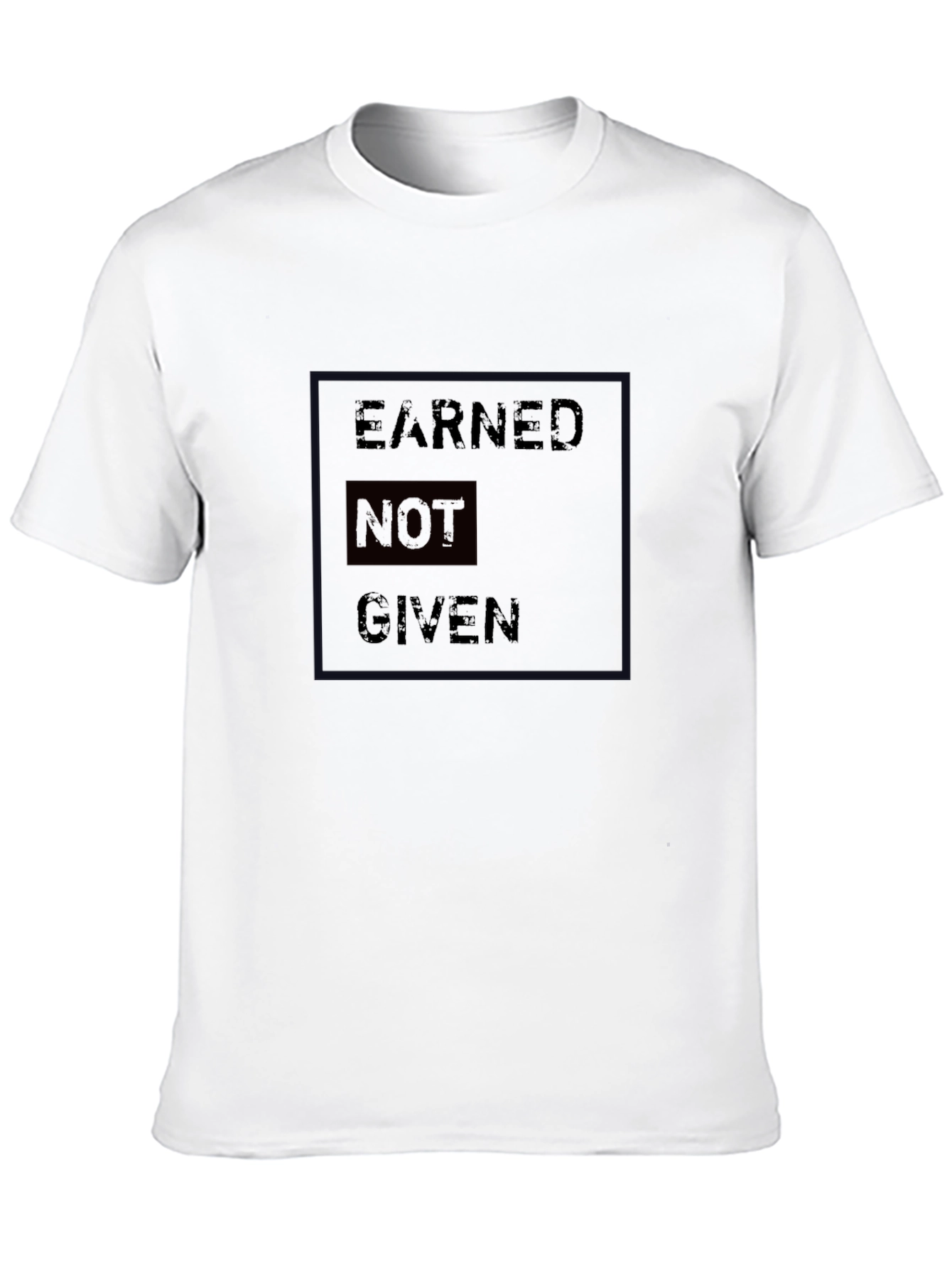 Earned Not Given Black Graphic T-Shirt
