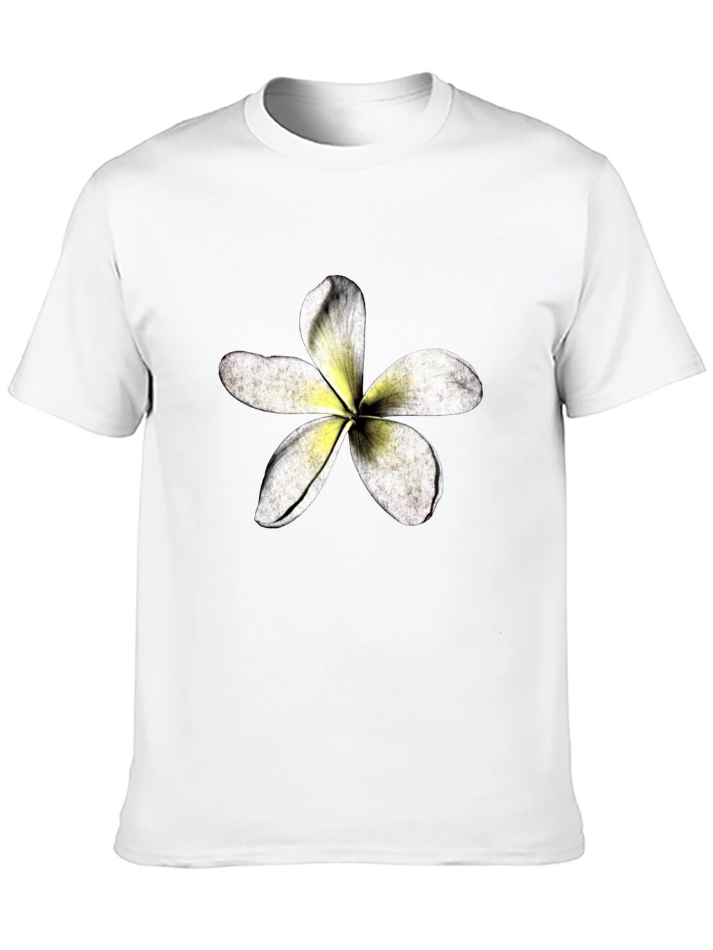 Tropical Flower Graphic Black T-Shirt