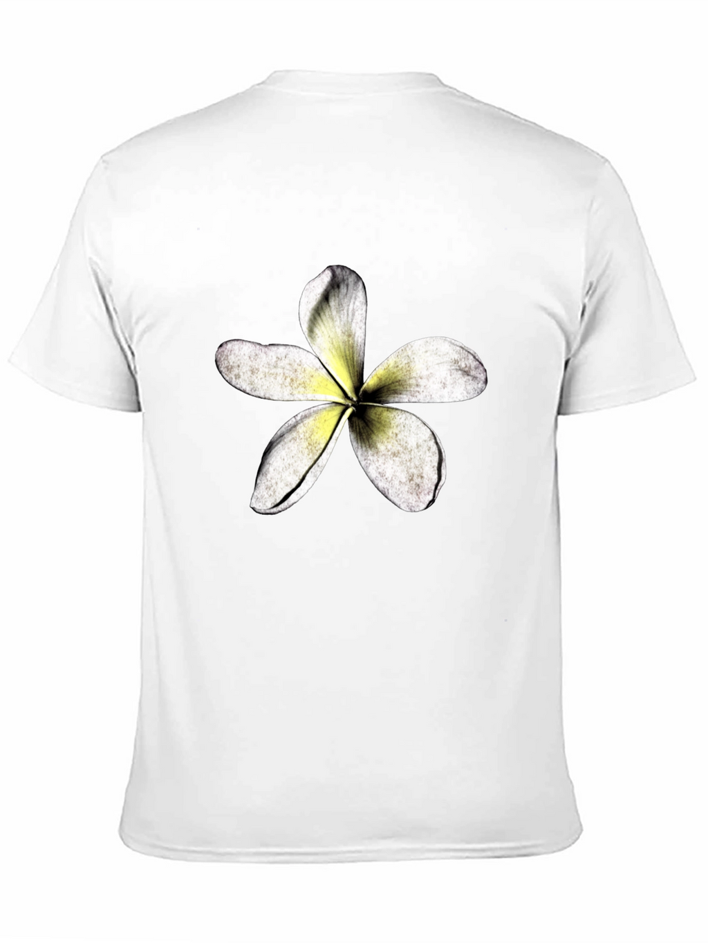 Tropical Flower Graphic Black T-Shirt