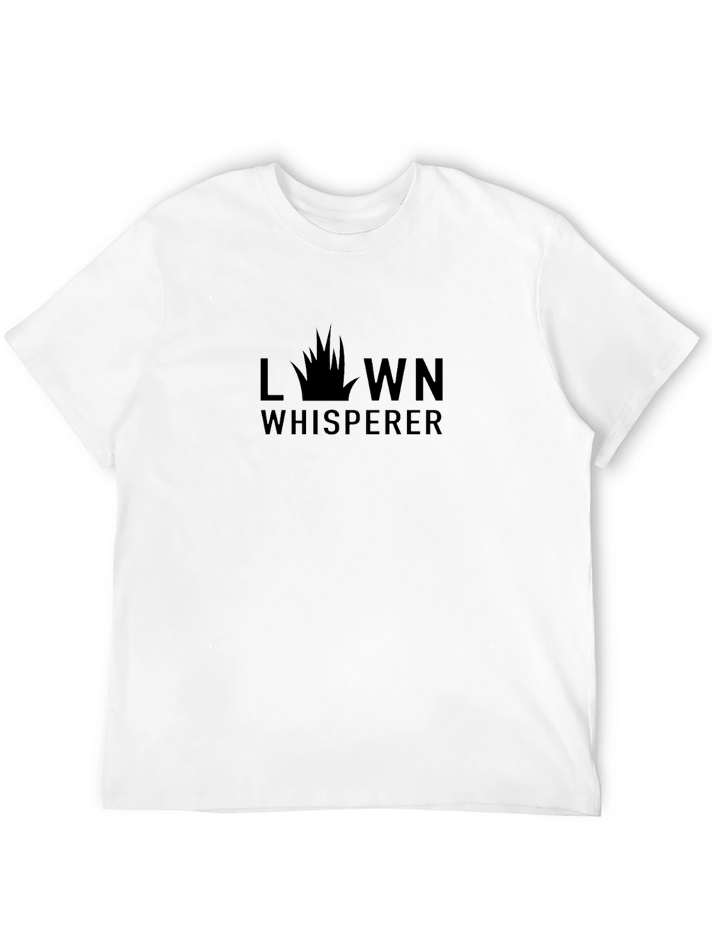 Lawn Whisperer Black T-Shirt - For Garden Lovers