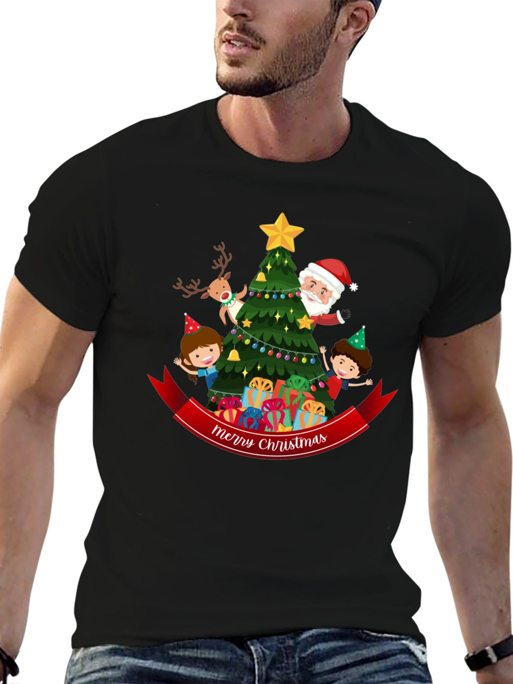Festive Christmas Graphic T-Shirt