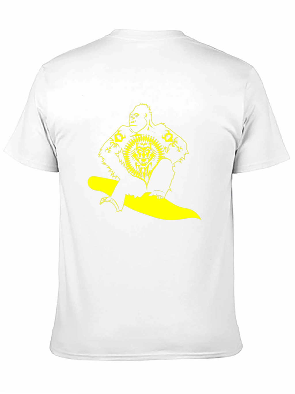 Gorilla Lion Graphic Black T-Shirt