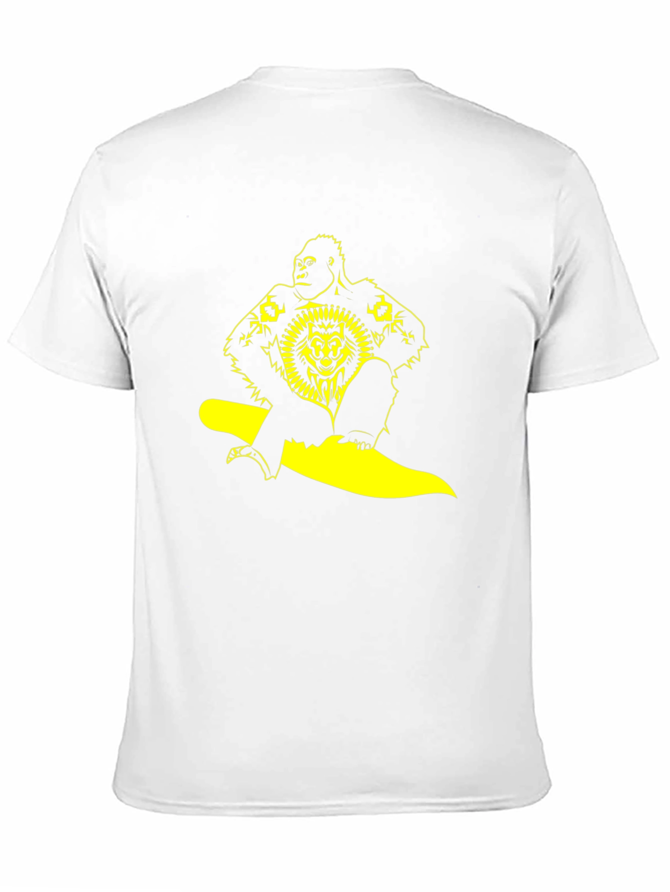 Gorilla Lion Graphic Black T-Shirt