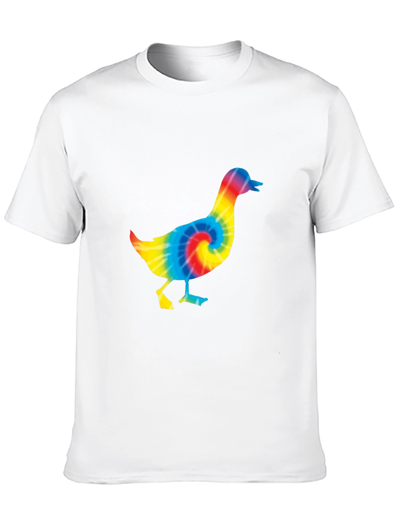 Tie Dye Duck T-Shirt - Black Cotton Tee