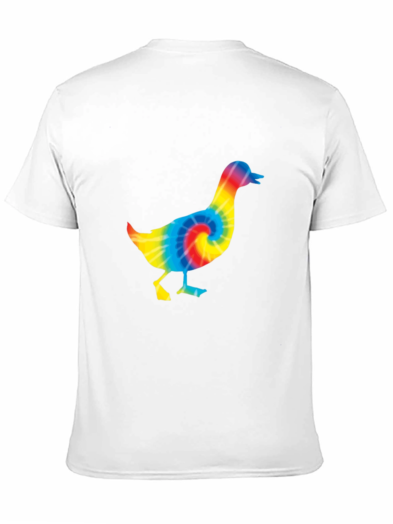 Tie Dye Duck T-Shirt - Black Cotton Tee