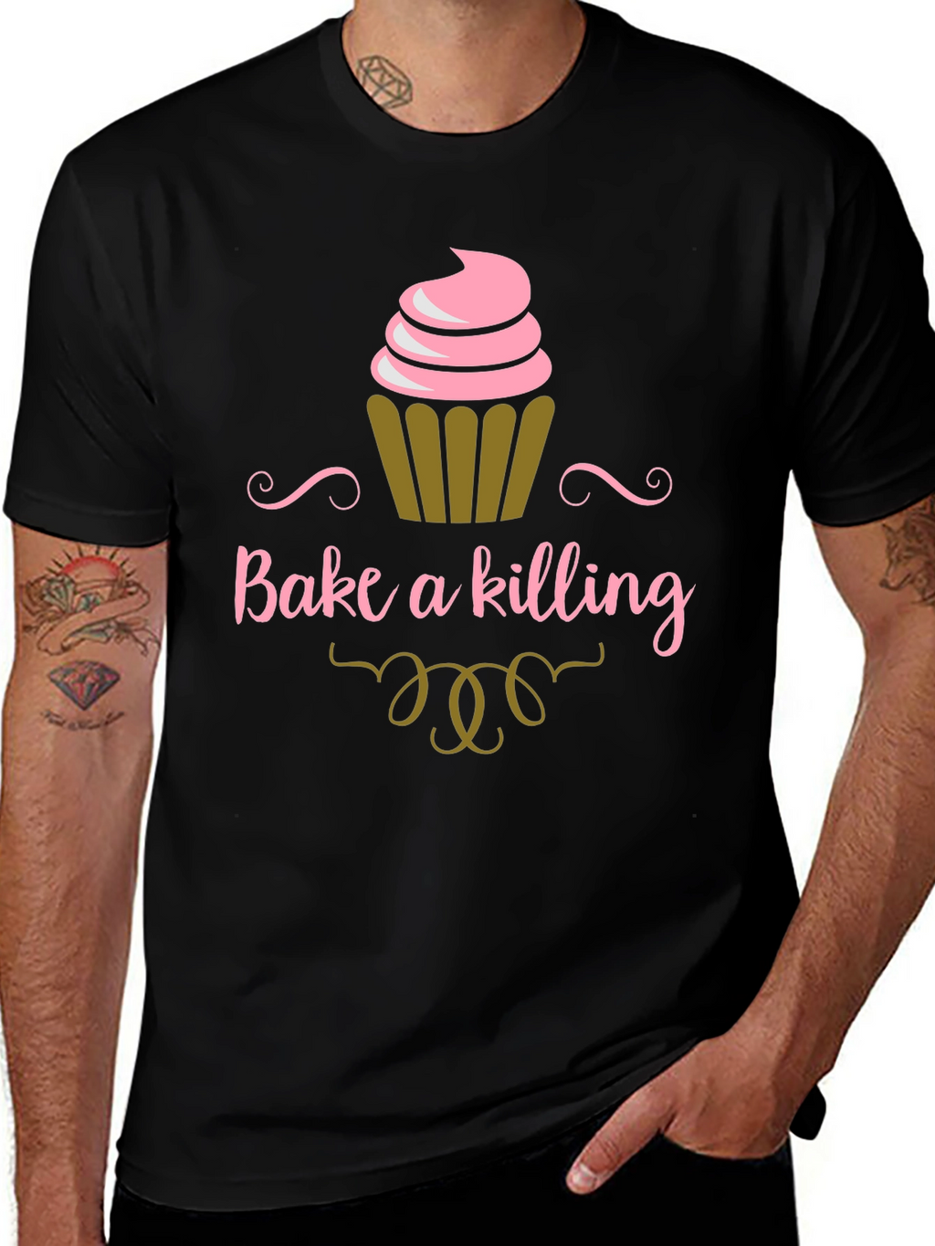 Bake a Killing T-Shirt - Funny Cupcake Tee
