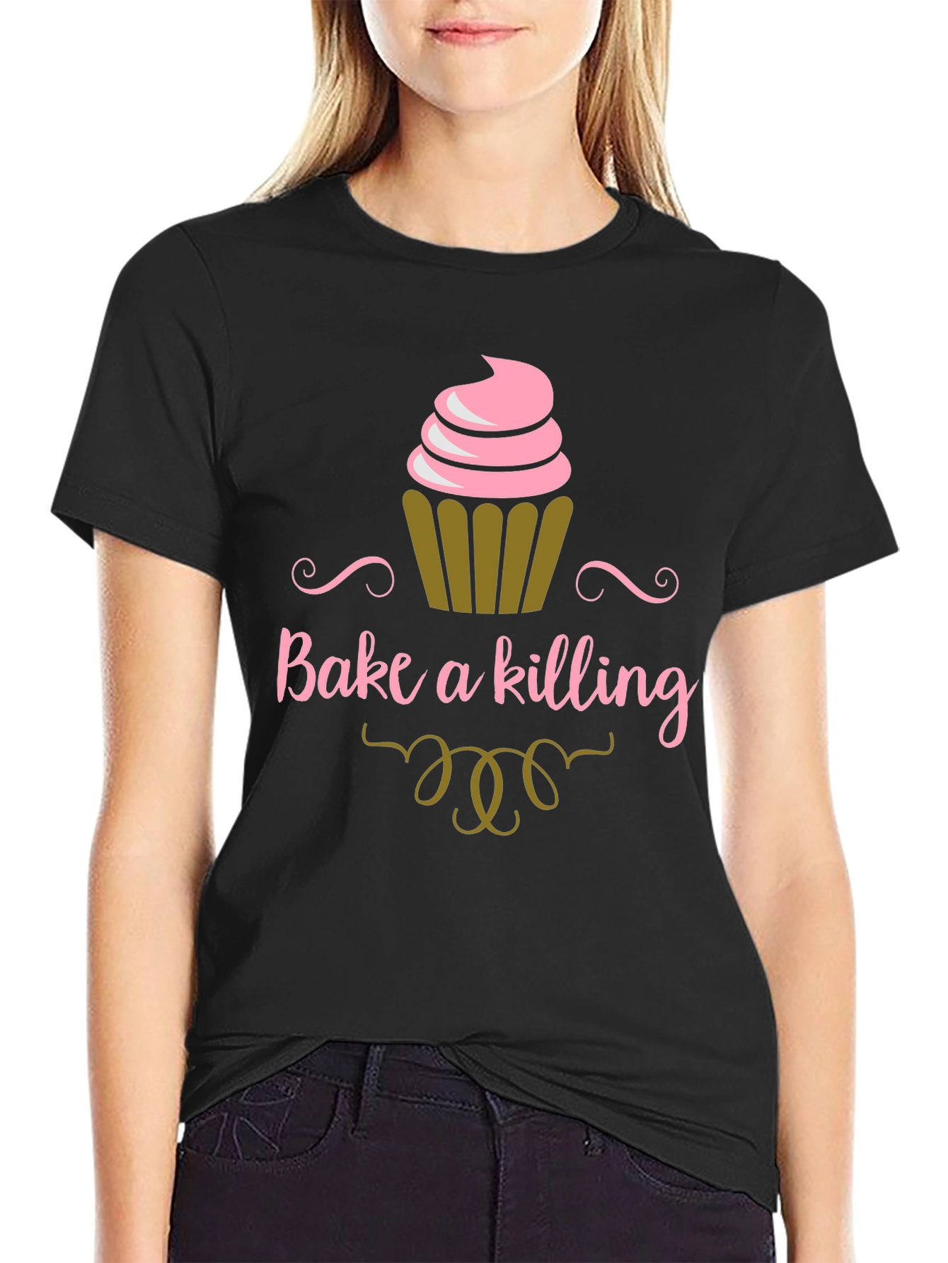 Bake a Killing T-Shirt - Funny Cupcake Tee