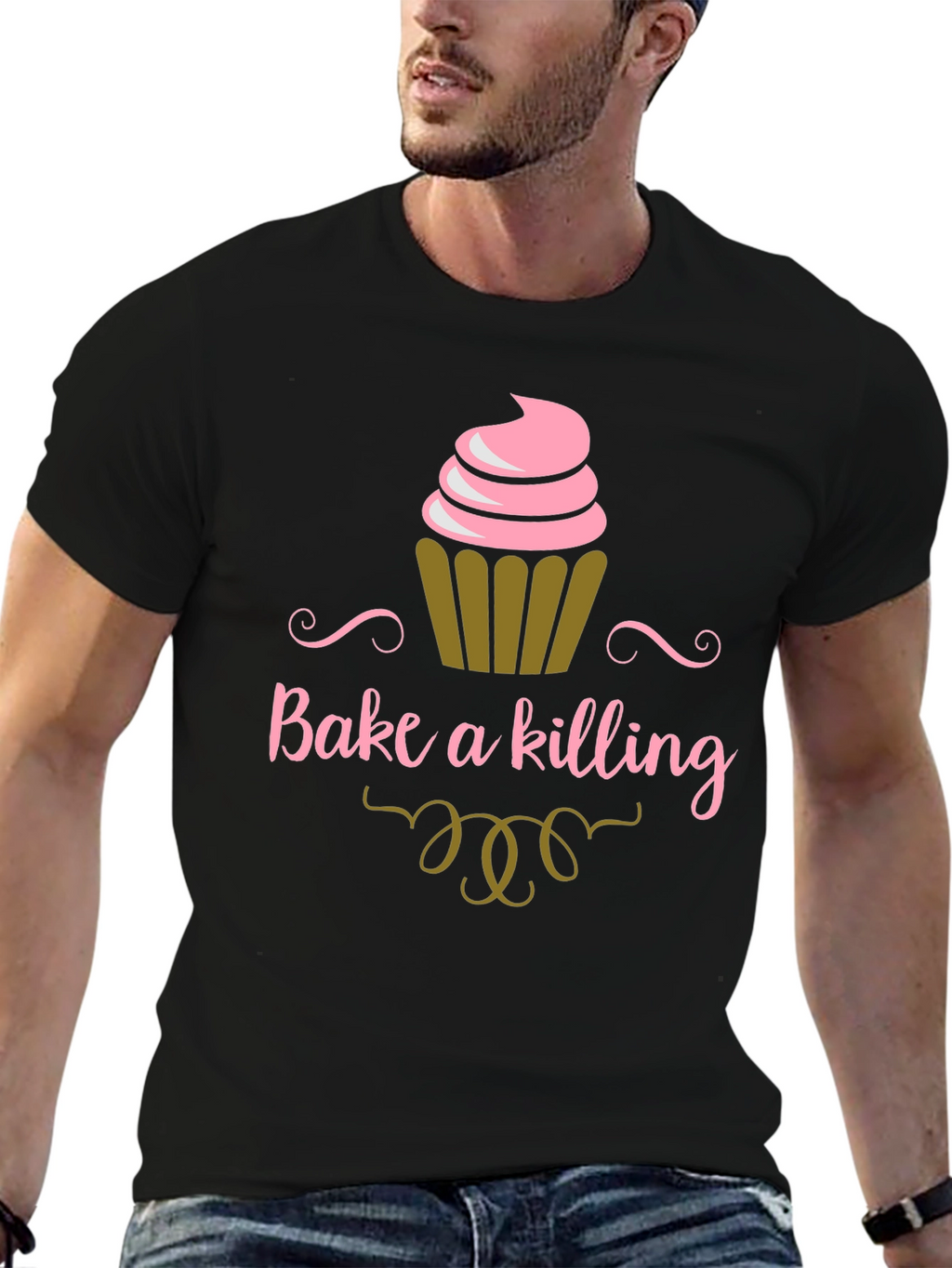 Bake a Killing T-Shirt - Funny Cupcake Tee