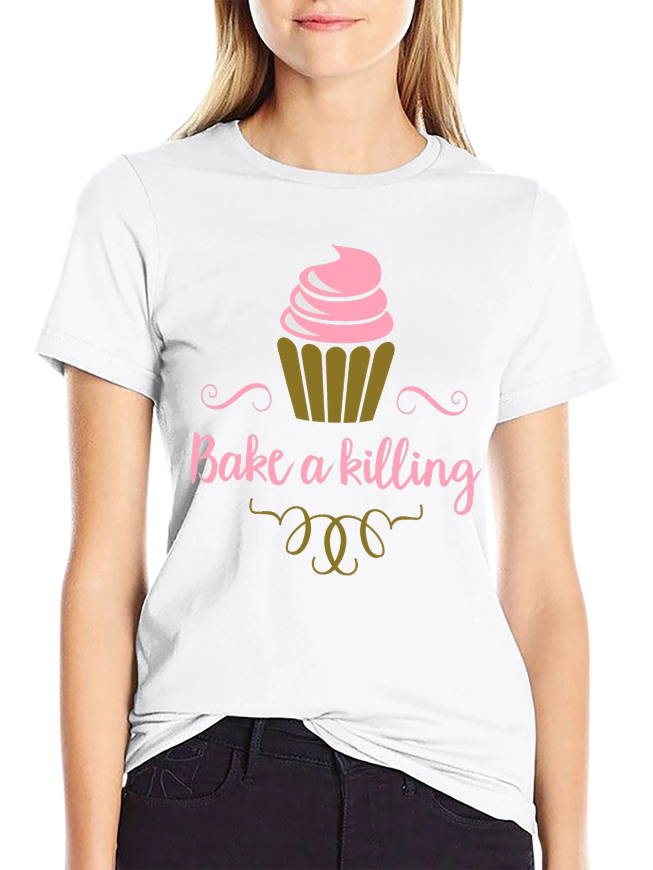 Bake a Killing T-Shirt - Funny Cupcake Tee