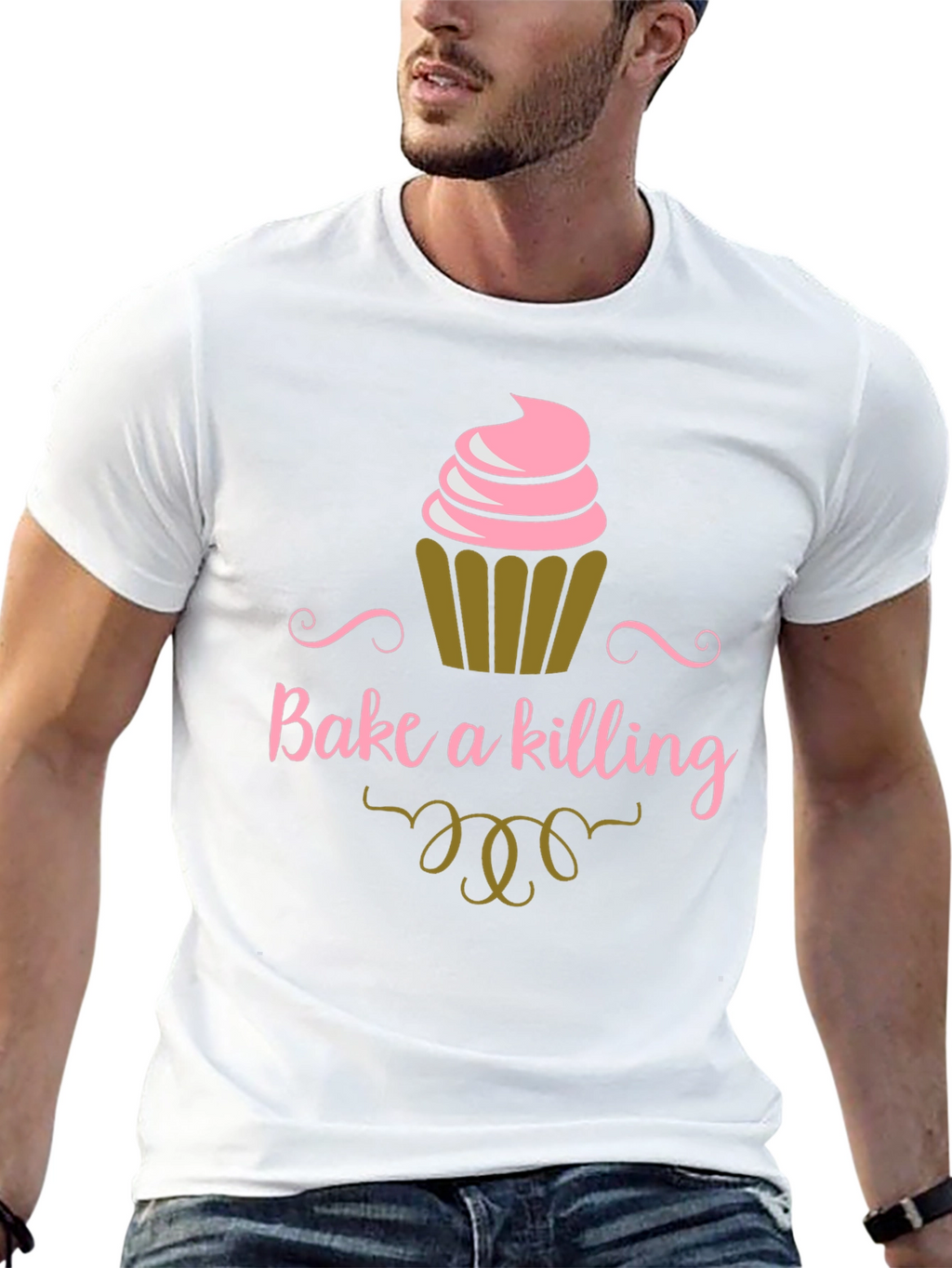 Bake a Killing T-Shirt - Funny Cupcake Tee
