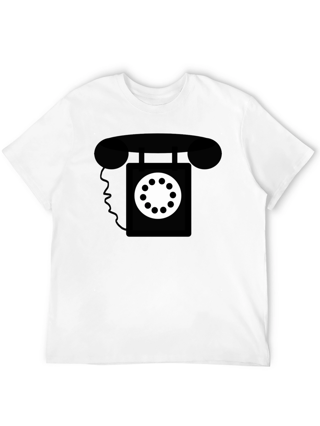 Retro Rotary Phone Graphic Tee - Classic Style