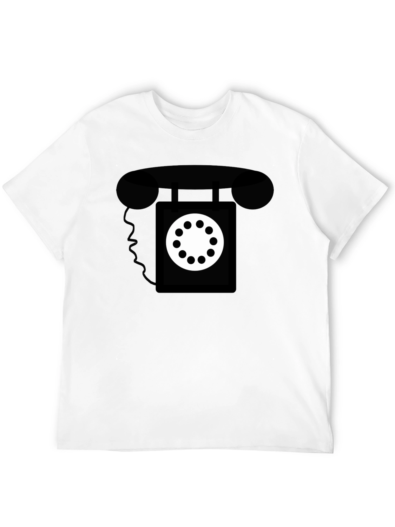 Retro Rotary Phone Graphic Tee - Classic Style