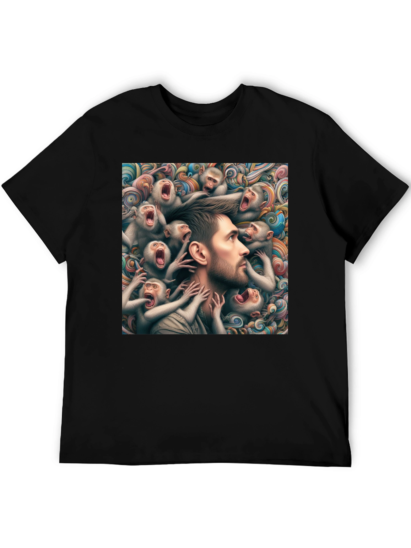 Mind Monkeys Graphic Tee - Unique Art Design
