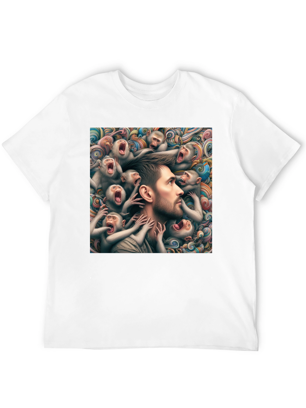 Mind Monkeys Graphic Tee - Unique Art Design