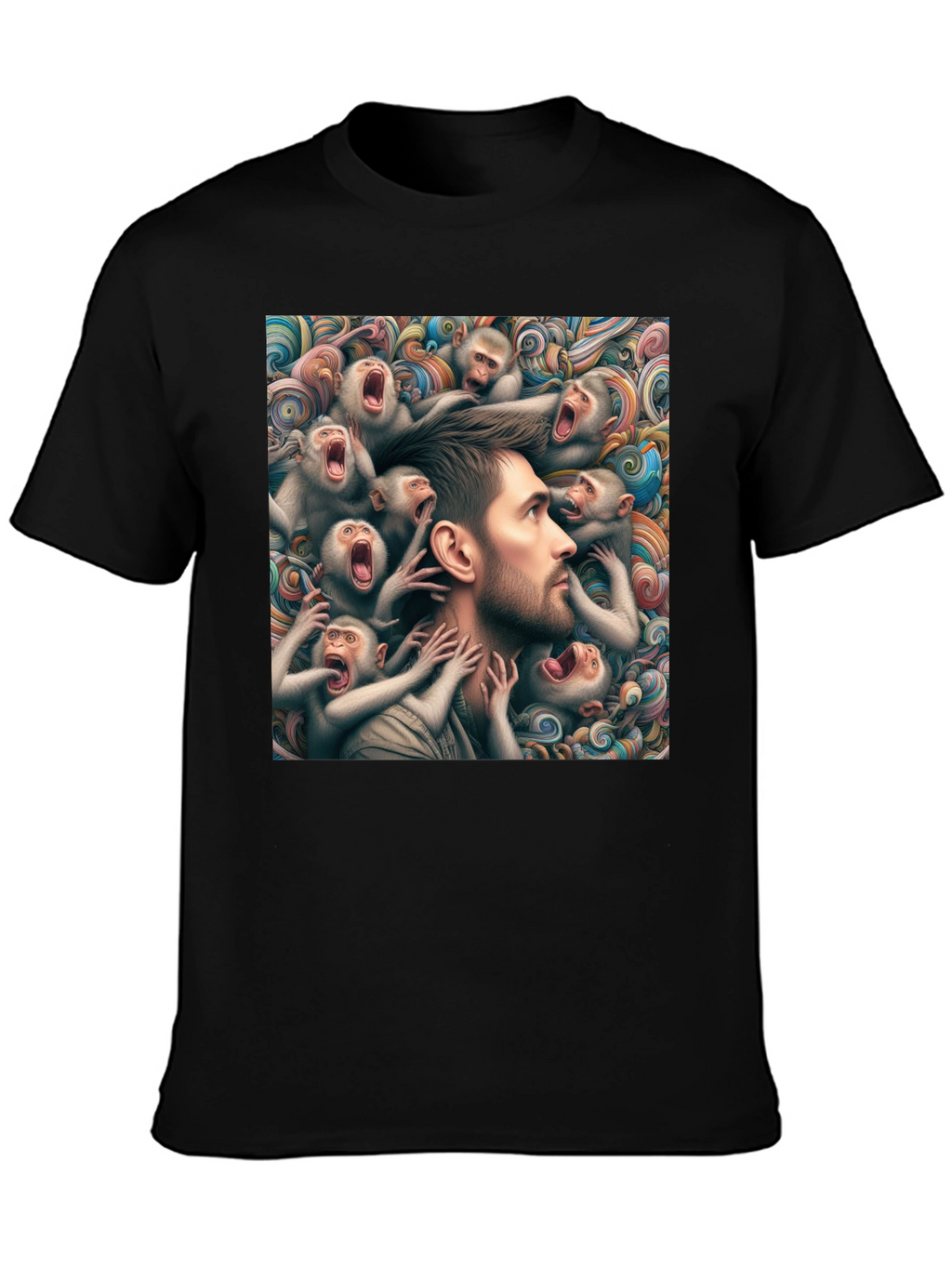 Mind Monkeys Graphic Tee - Unique Art Design