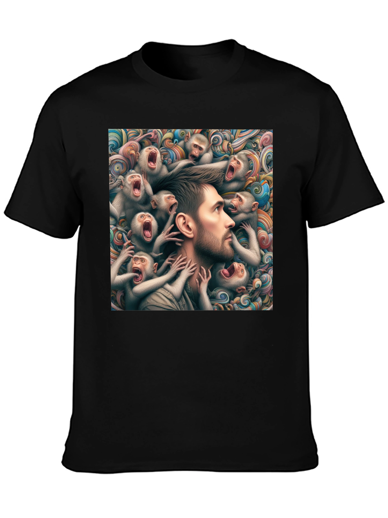 Mind Monkeys Graphic Tee - Unique Art Design