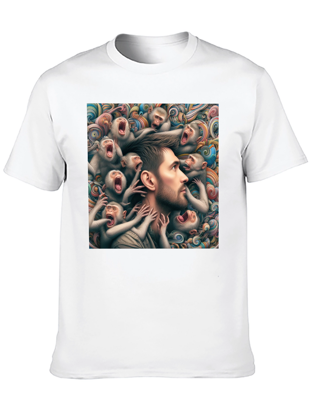 Mind Monkeys Graphic Tee - Unique Art Design