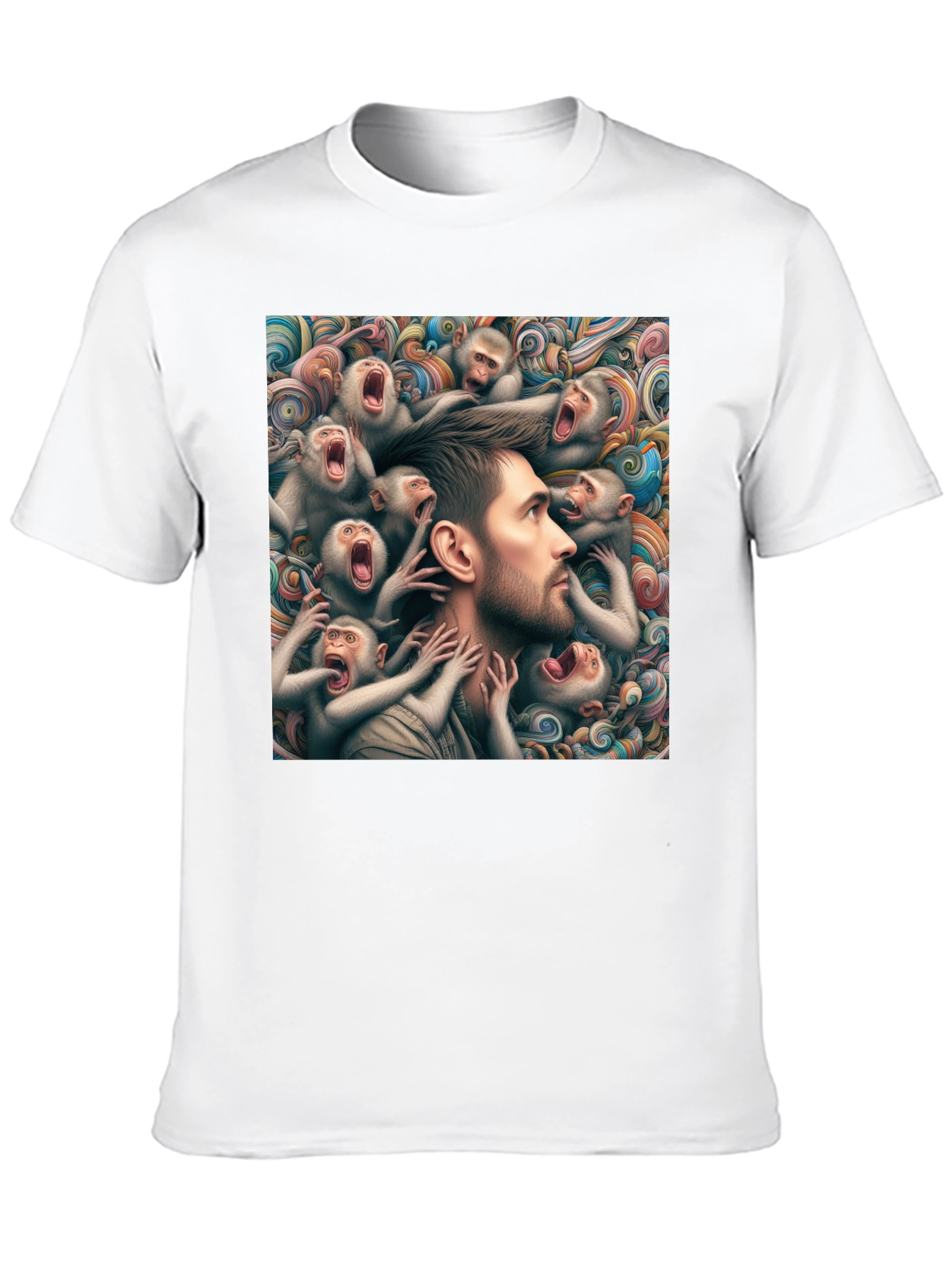 Mind Monkeys Graphic Tee - Unique Art Design