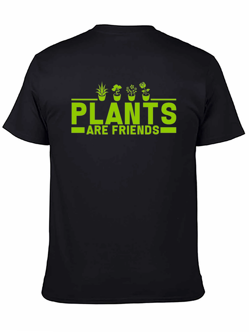 Plants are Friends T-Shirt - Black