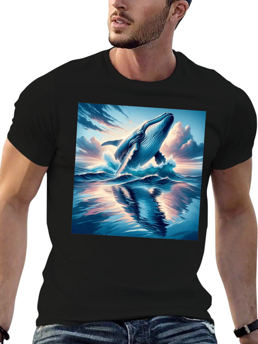 Whale Graphic Tee - Ocean Lovers T-Shirt