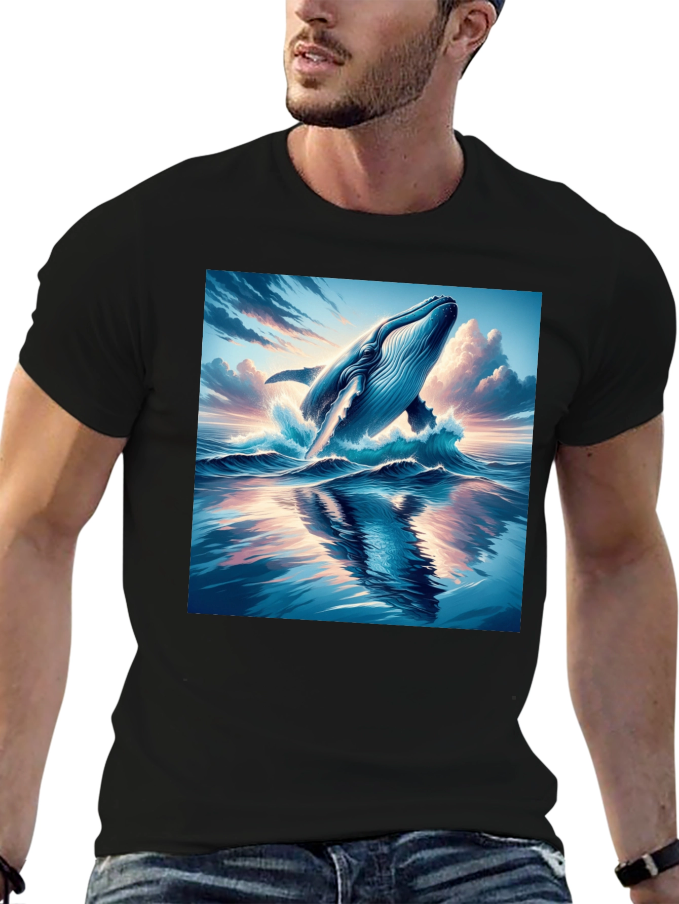 Whale Graphic Tee - Ocean Lovers T-Shirt