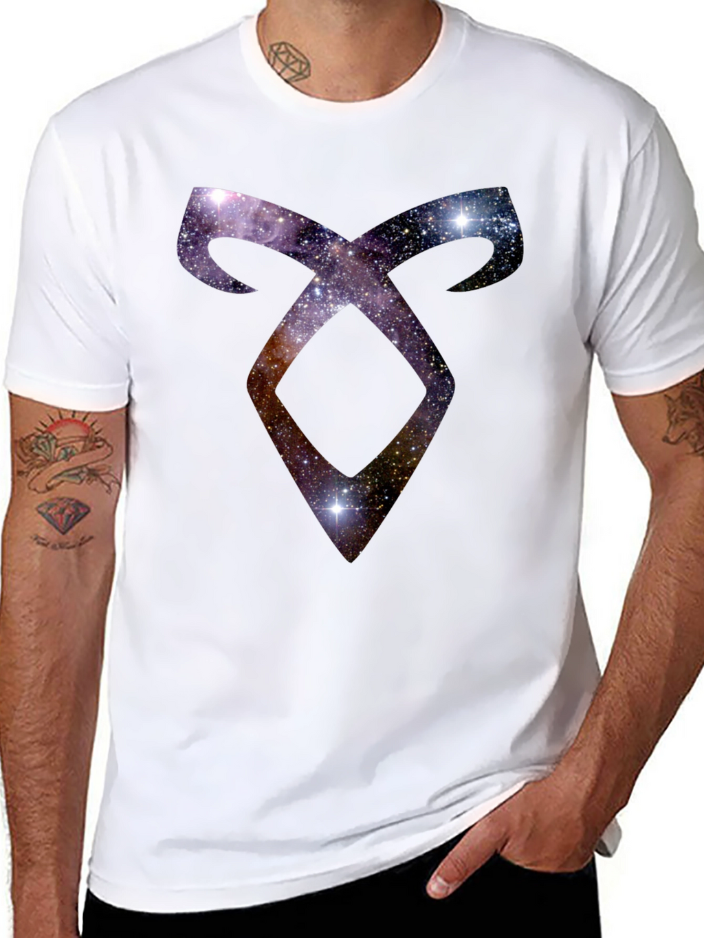 Celestial Rune Graphic Black T-Shirt