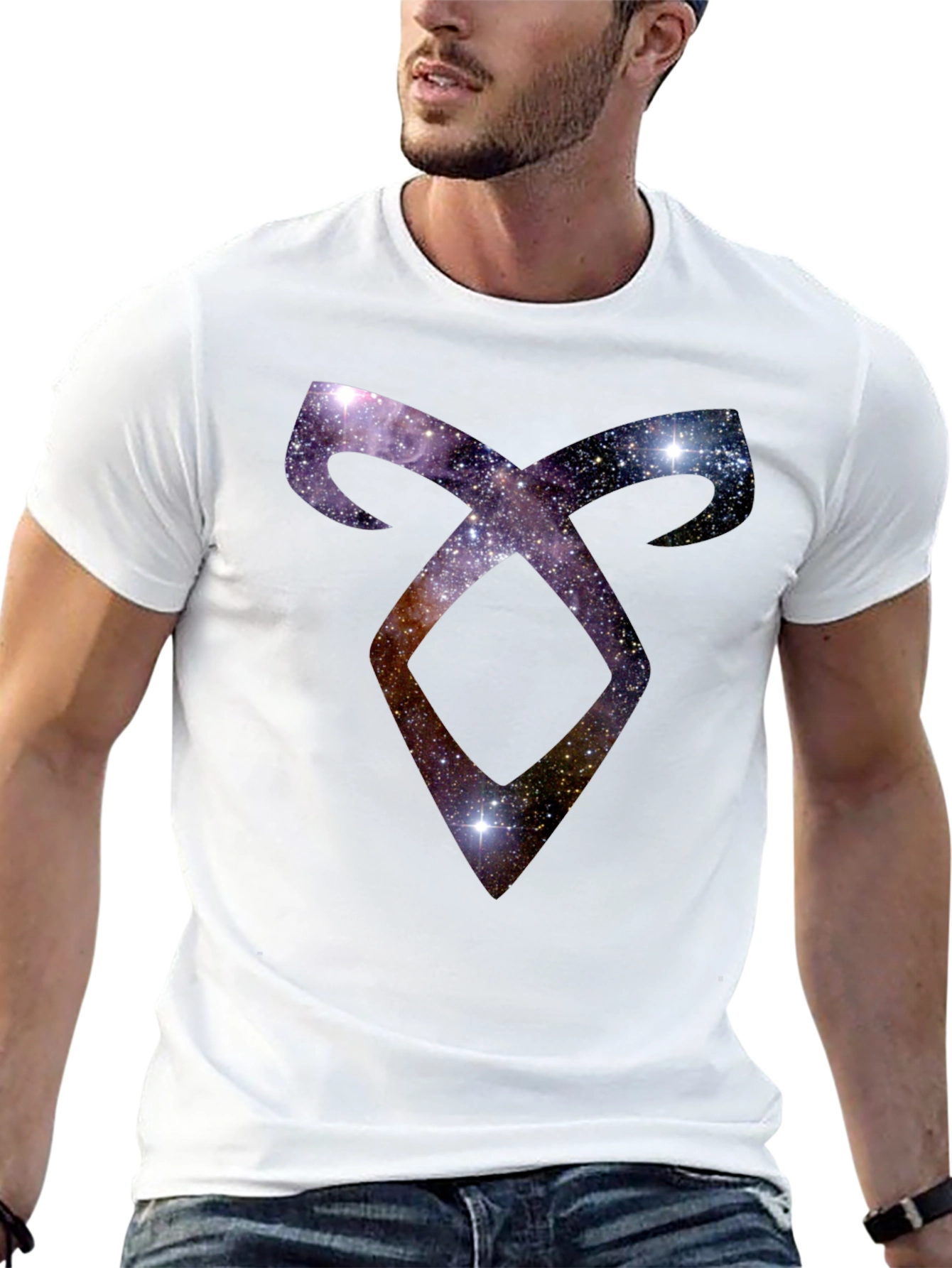 Celestial Rune Graphic Black T-Shirt