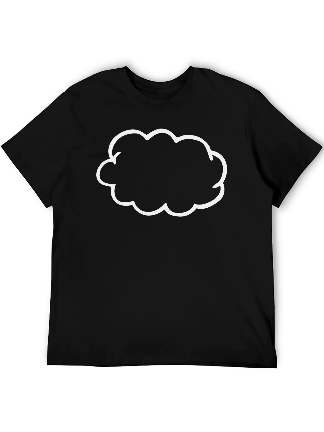 Cloud Graphic Black T-Shirt