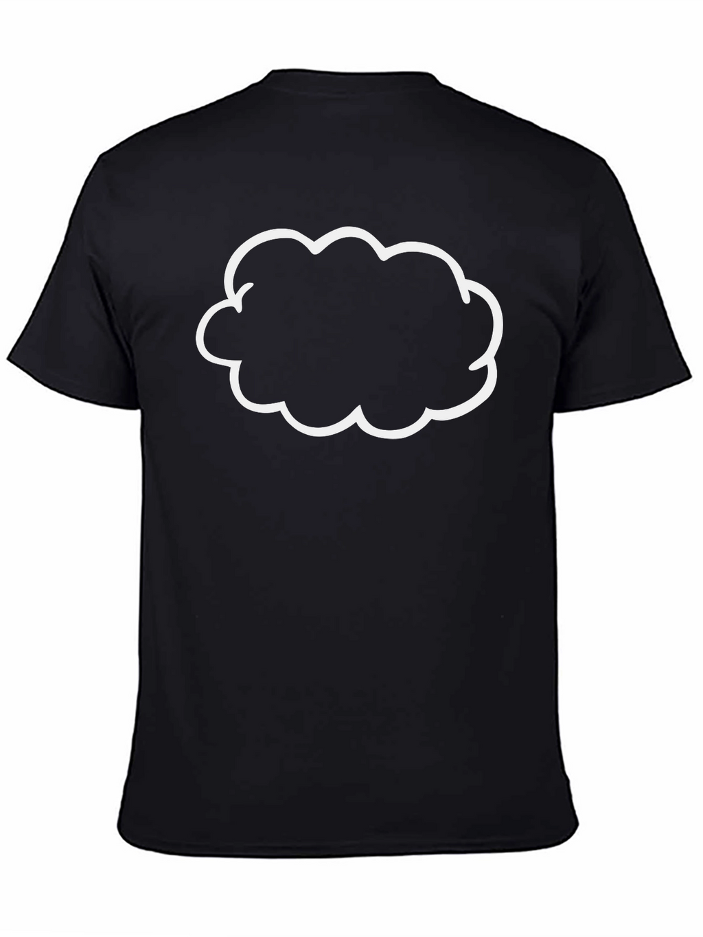 Cloud Graphic Black T-Shirt