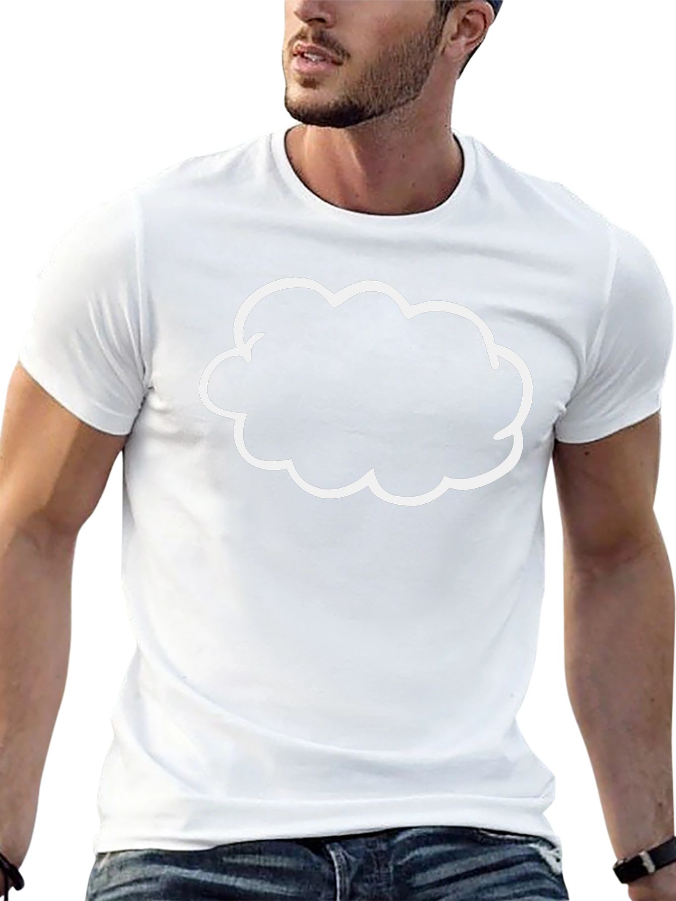 Cloud Graphic Black T-Shirt