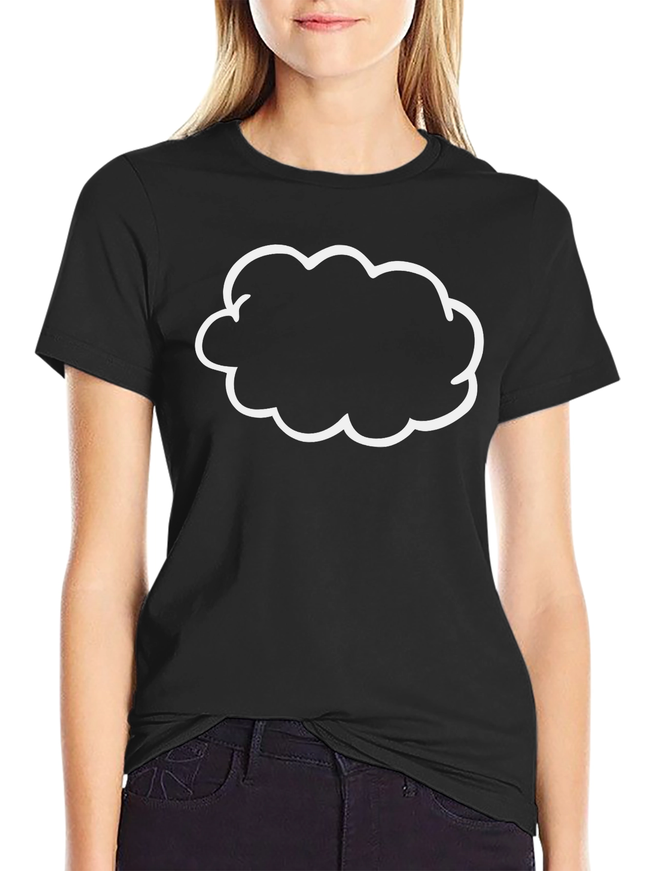 Cloud Graphic Black T-Shirt