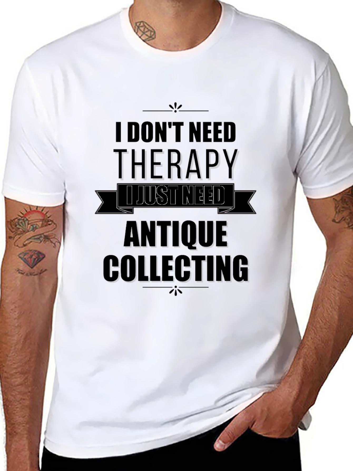 Antique Collecting Therapy T-Shirt - Collectors Humor