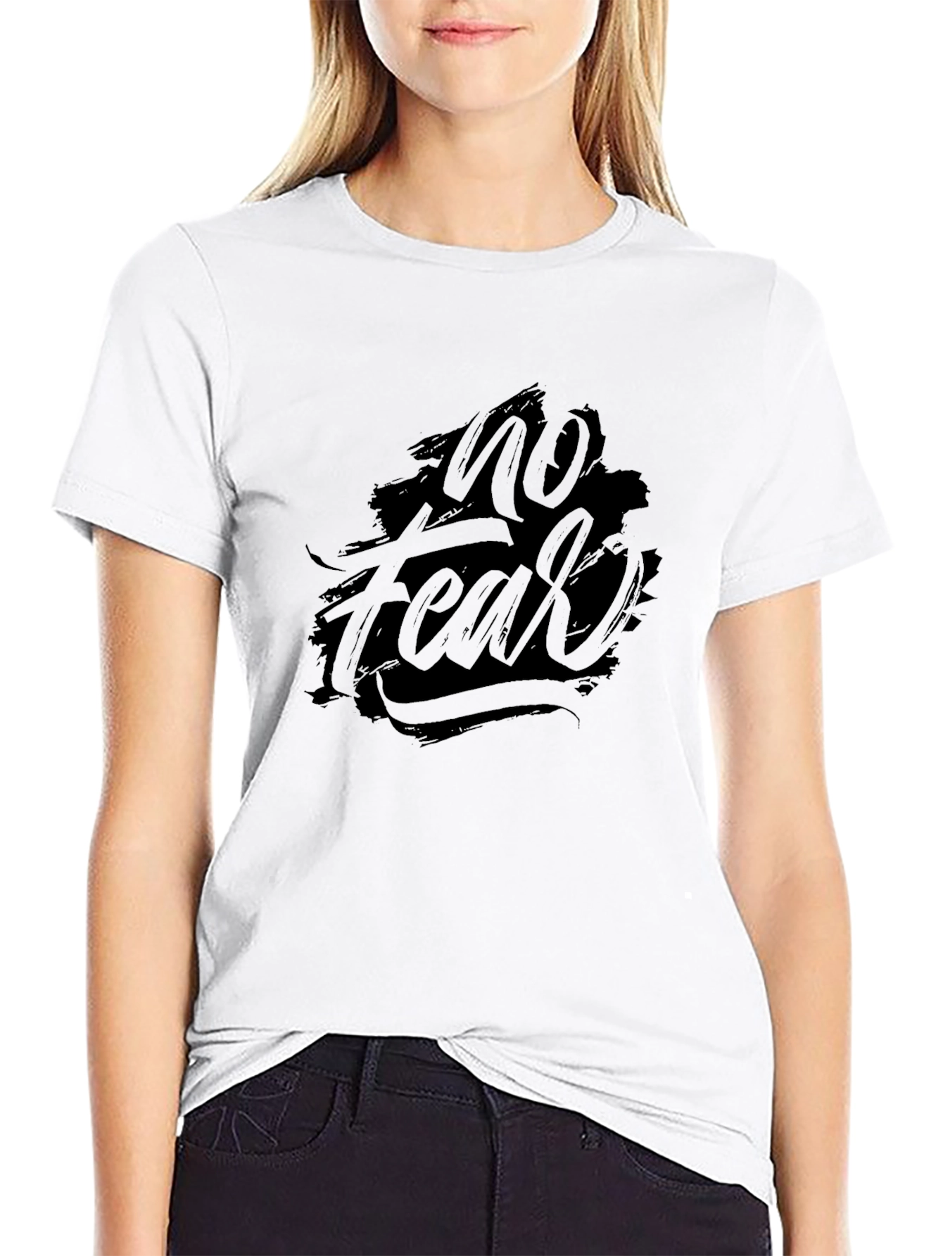 No Fear Graphic Print Black T-Shirt
